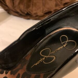 Jessica Simpson Black Patent Heels